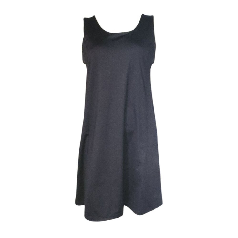 Mondetta Dress‎ Womens Size M Medium Solid All Black Sleeveless Pullover Active